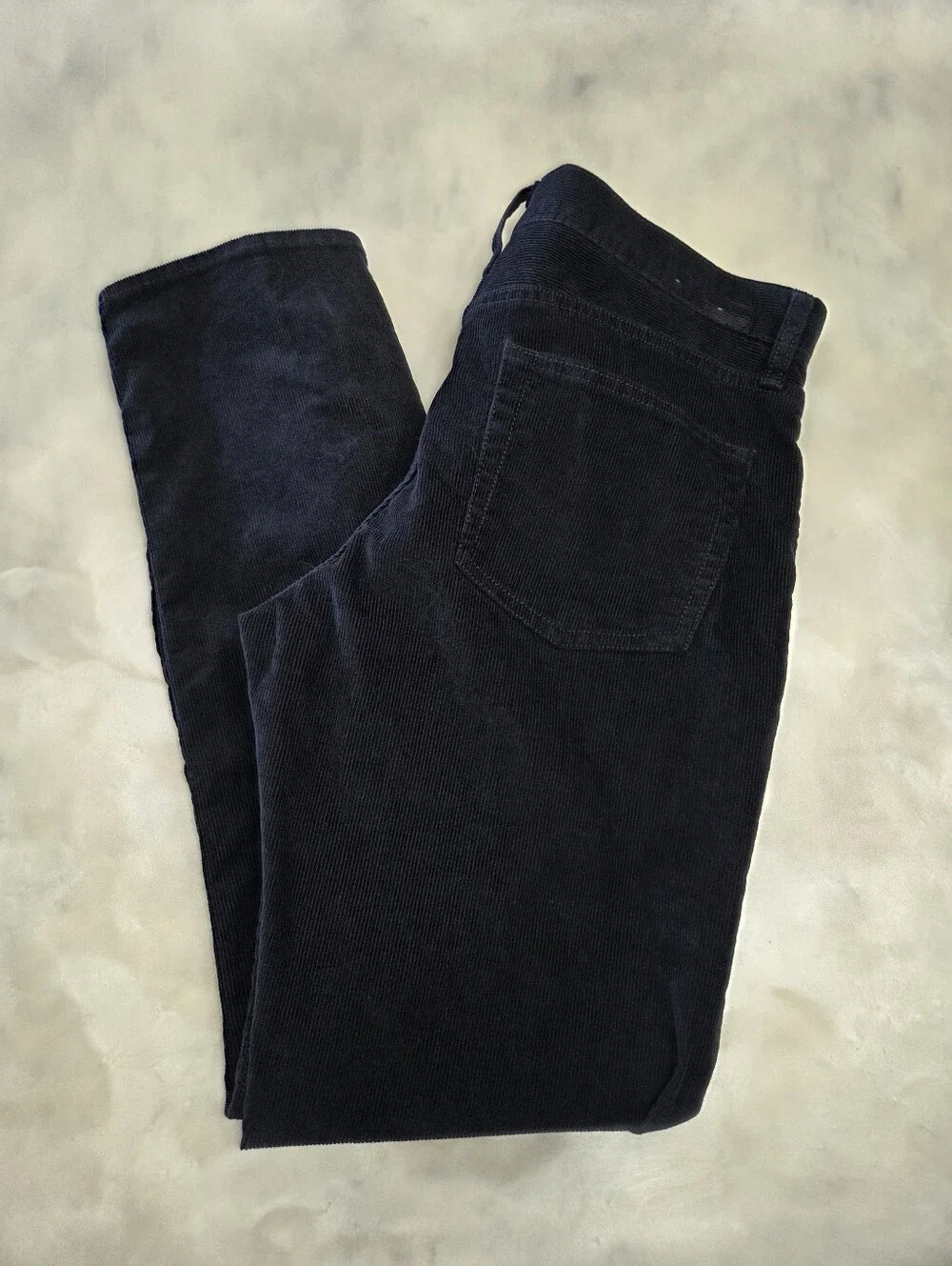 J. Crew Navy Corduroy Straight-Leg Pants Size 30W
